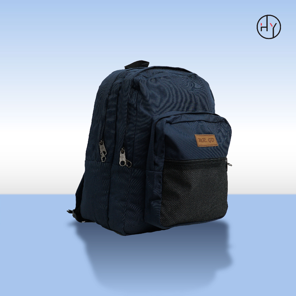 MR.GO.JARING - TAS RANSEL MR GO POLOS JARING LARGE SIZE BAHAN KORDURA IMPOR TAS BACKPACK UNISEX