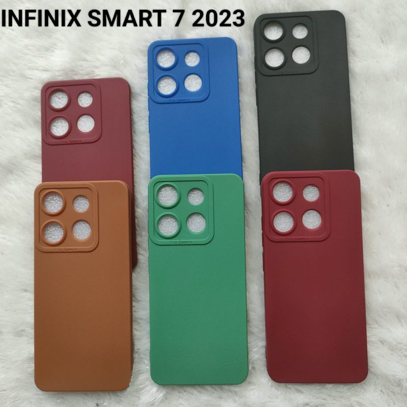 Softcase macaron pro camera for infinix smart 7-2023