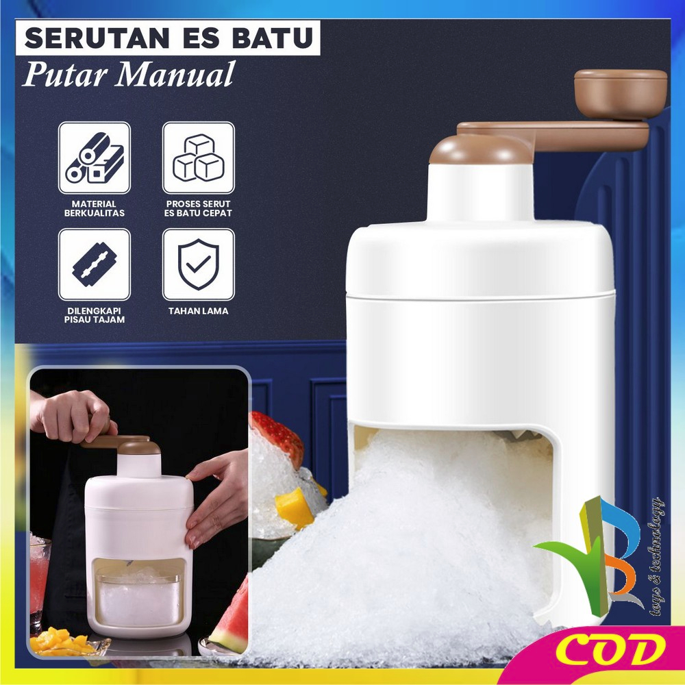 RB-C894 Alat Serut Es Batu Manual Putar Ice Crusher / Mesin Portable Serutan Es Batu Penghancur Es Perlengkapan Dapur