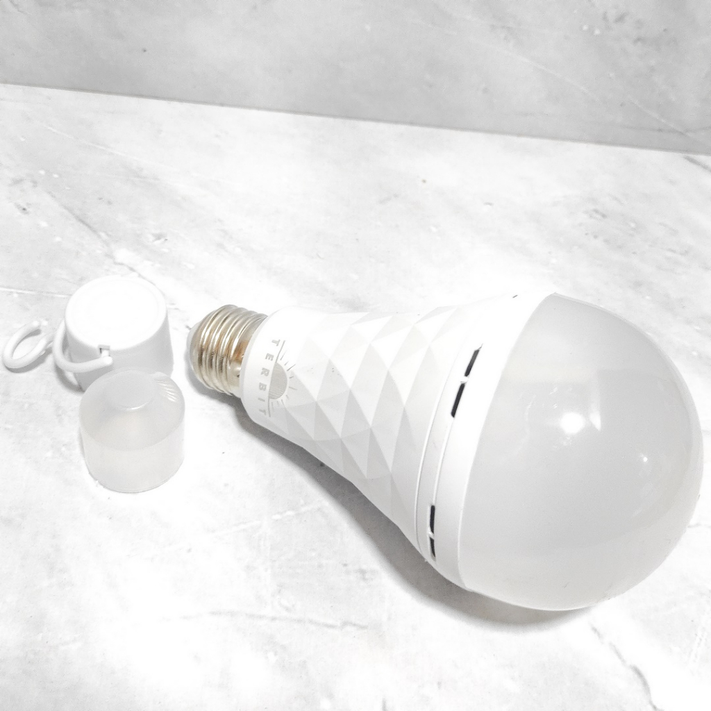 Lampu LED Emergency Terbit Genio A-Bulb Free Fitting Gantung DC 85% Hemat Listrik T9 9watt T12 12watt T18 18watt