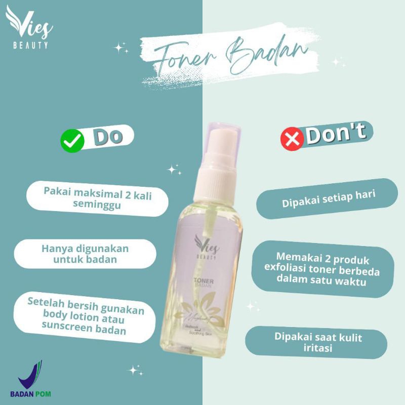 Toner Badan Terbaru By Vies READY STOK