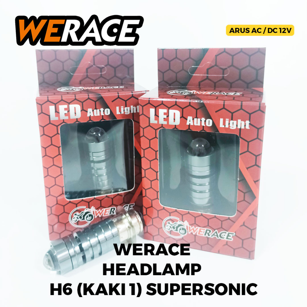 [WERACE] LAMPU DEPAN LED H4 LASER D2 H4 BA20D 2 WARNA PUTIH KUNING AC DC UNTUK MOTOR LAKI / MOBIL/BA20D/VESPA KUNING+PUTIH 12-80VOLT