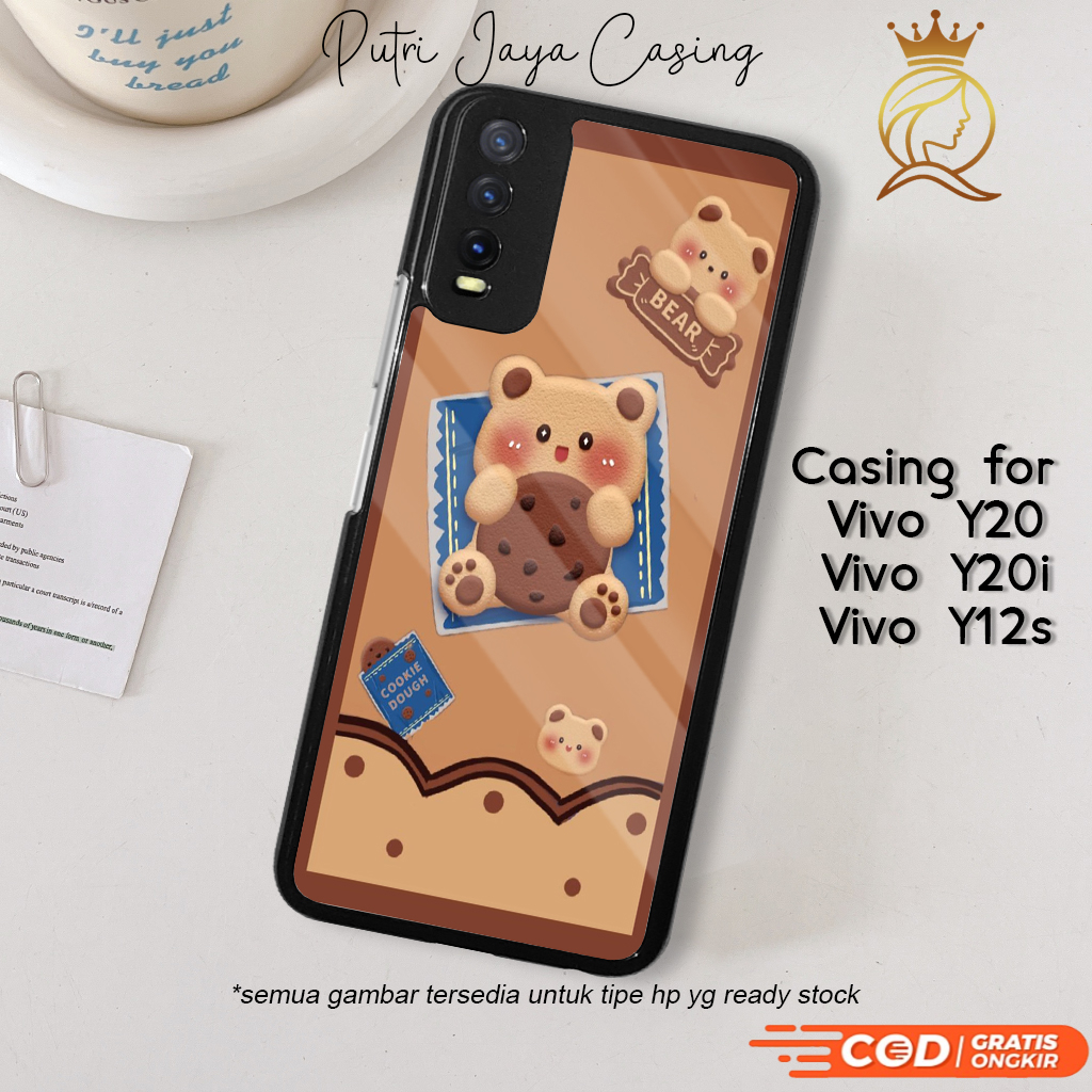 Case Hp Vivo Y20 Y20i Y12s Casing Vivo Y20 Y20i  Y12s Motif ANIMEBEAR 03 Casing Terbaru Case Karakte