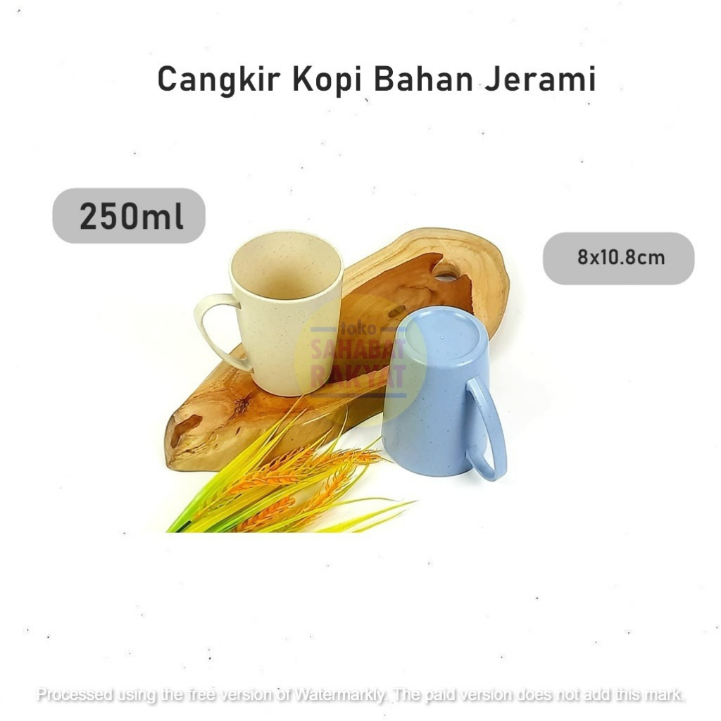 Gelas/Cangkir/Mug Bahan Jerami