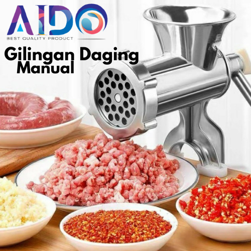 Alat Penggiling Gilingan Daging 8712 Meat Mincer Manual Besi Gilingan Daging Alat Penggiling Meat Mincer Nomor 12