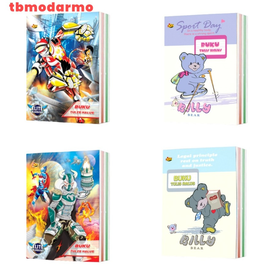 Tbmo Buku Tulis Halus 38 Warna Isi 10pcs Kiky Per Pack