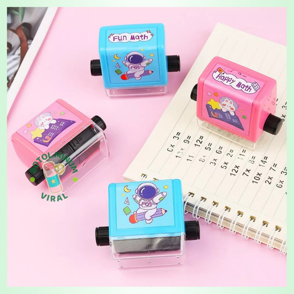 Stempel Matematika Roll Mainan Edukasi Latihan Math