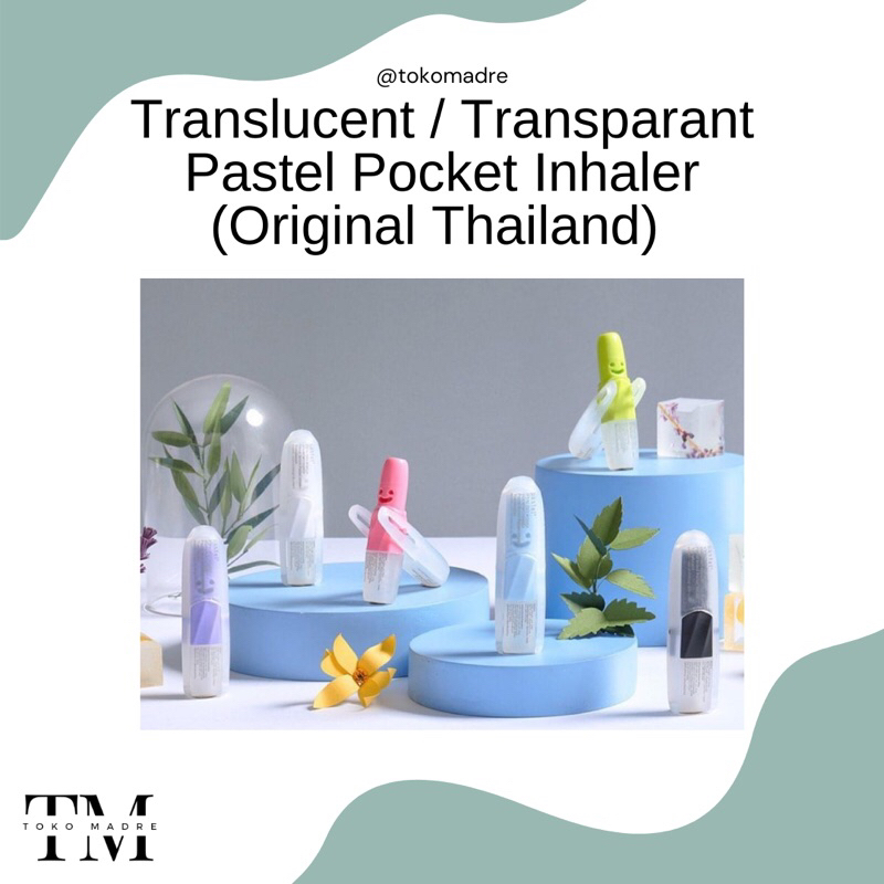 [SIAP KIRIM] MADRE - Translucent / Transparent Pocket Inhaler by Pastel