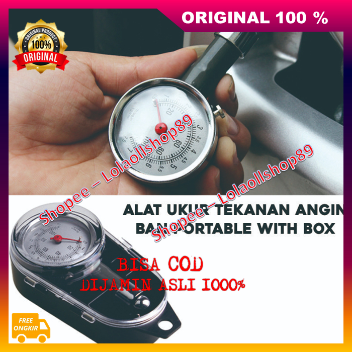 Alat Ukur Tekanan Angin Ban Motor Mobil Portable Membantu Mengecek Tekanan Angin Kendaraan Anda Sebe