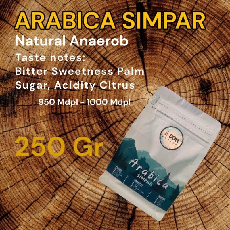 

ARABICA NATURAL ANAEROB SIMPAR BOJONG TEGAL (kopi biji) 250 gr