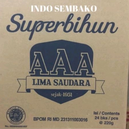 Bihun AAA 18x450g dus / super bihun AAA dus isi 18