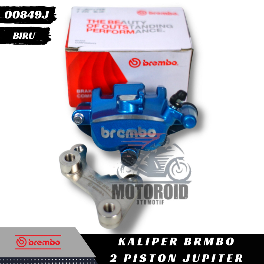 Kaliper Jupiter Z 2P Caliper Samurai Kanan Piston Breket Cnc BRB Colour