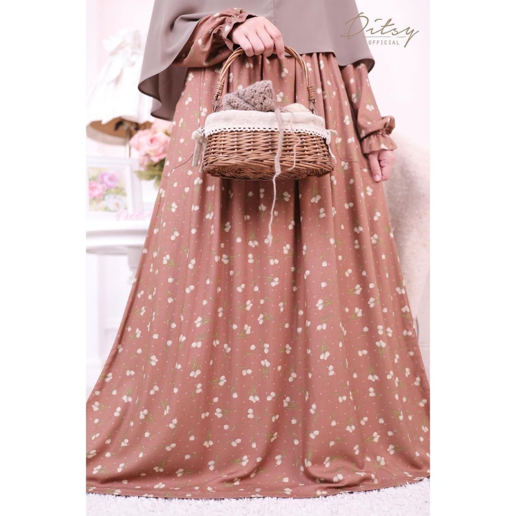 DITSY APRIL SIESTA REDWOOD SIZE L