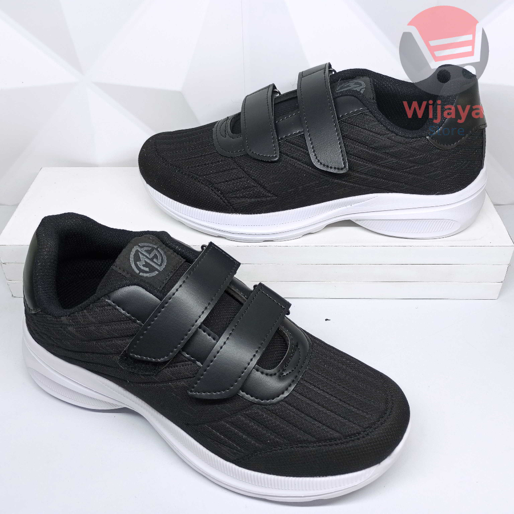 Sepatu Sekolah Hitam Putih 37-43 MS Sol Phylon Ringan Kombinasi Kualitas dan Kenyamanan