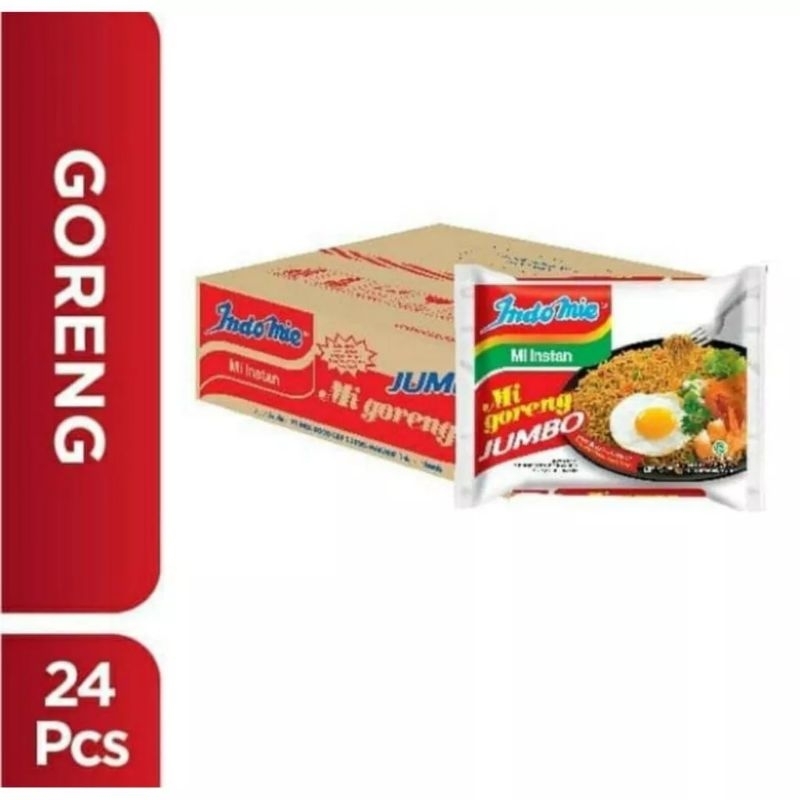 

INDOMIE MIE INSTAN GORENG JUMBO 1 DUS ISI 24 PCS