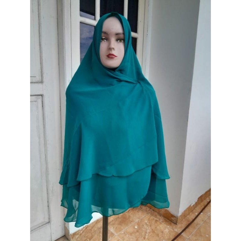 Jilbab 2 layer/Khimar 2 layer