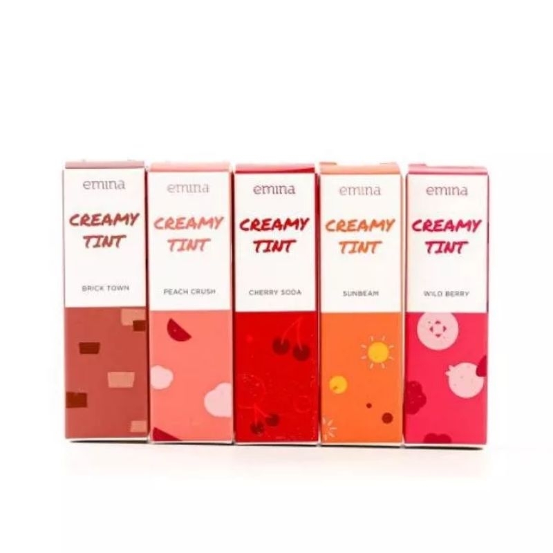 EMINA Creamy Tint BPOM Lipstik Emina Creamy Tint Lipcream Emina Creamy Tint Kosmetik Bibir