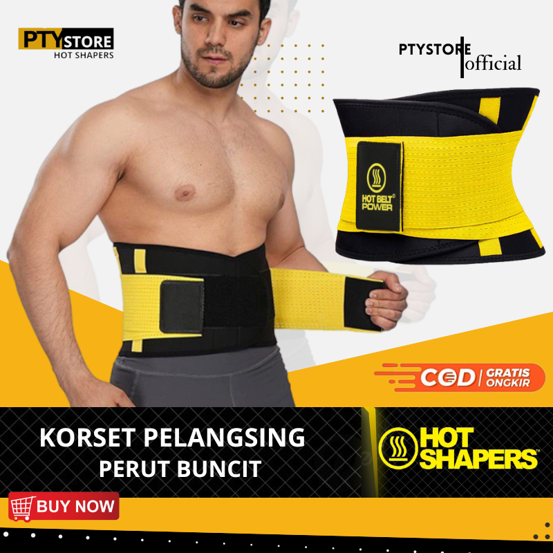 KORSET PRIA PELANGSING PERUT BUNCIT KORSET HOT SHAPERS OLAHRAGA PRIA WANITA KORSET SABUK PEMBAKAR LEMAK