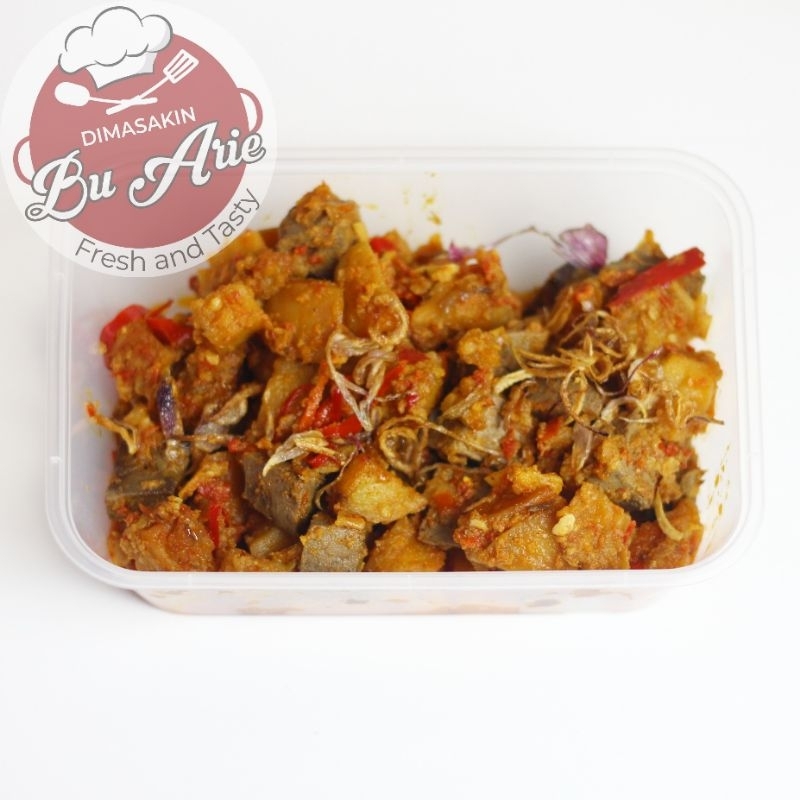 

Sambel Goreng Ati sapi Kentang ±500gr (2-3 orang)