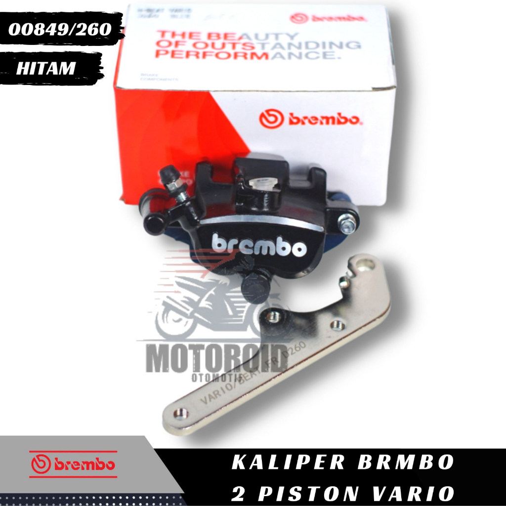 Kaliper Vario Colour Samurai Kiri Honda Piston Breket Piringan Besar 260mm Cnc 2019 125/150 Beat FI St 2P Caliper BRB