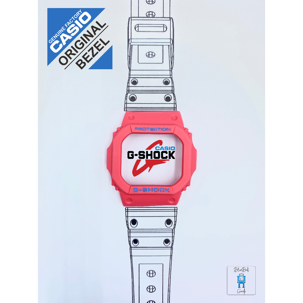 Bezel Casio G-shock original parts Glide square watch GLX5600VH