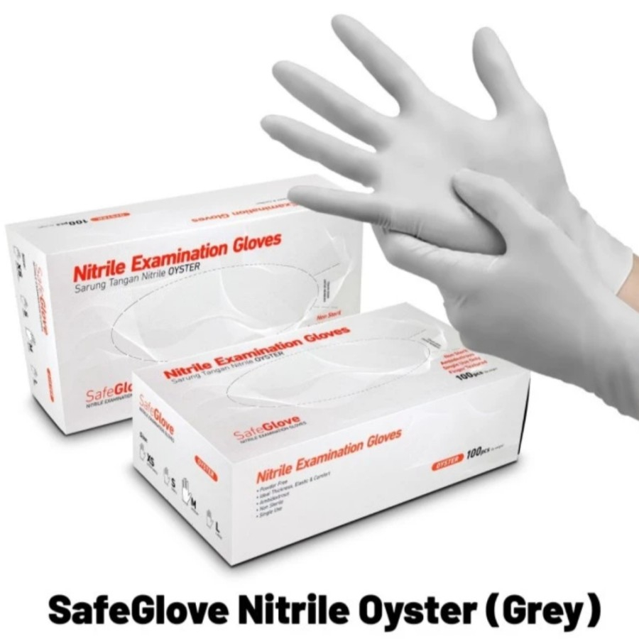 SARUNG TANGAN NON POWDER NITRILE SAFGLOVE ONEMED