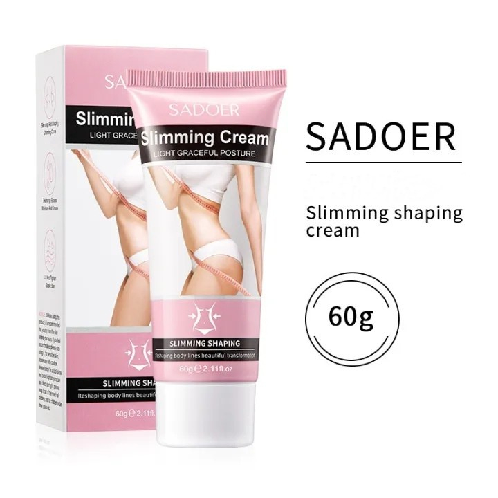 SADOER Slimming Cream Krim Pelangsing Membakar Lemak Kurus Dengan Cepat Pelangsing Membentuk - Mengecilkan Perut Paha Lengan Bagian Punggung