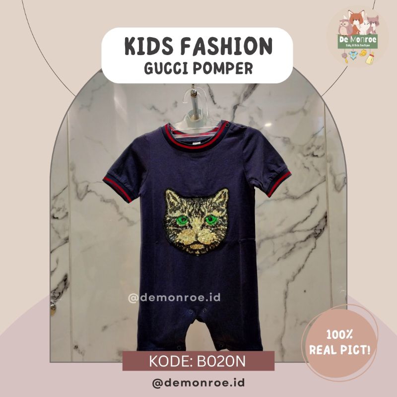 De Monroe Baju Bayi dan Anak Premium Romper Jumper Baby Gucci Pomper