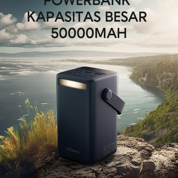 POWERBANK VIVAN  VPB - B50 50.000MAH HITAM