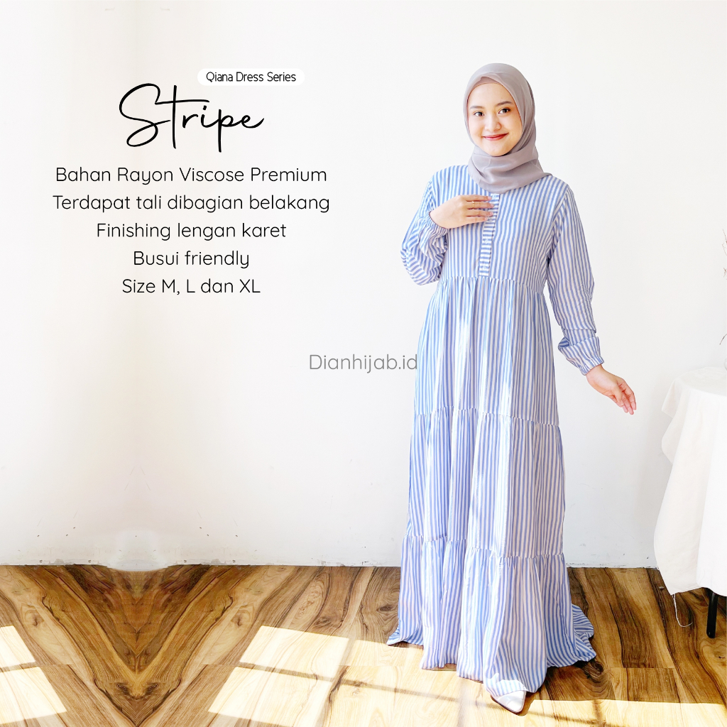 Gamis Dewasa Homey Dress Qiana Series By Dianhijab.id - Bahan Rayon Viscose Premium Gamis Dewasa Luxury Gamis Pengajian Adem Nyaman Dipakai - Bisa COD