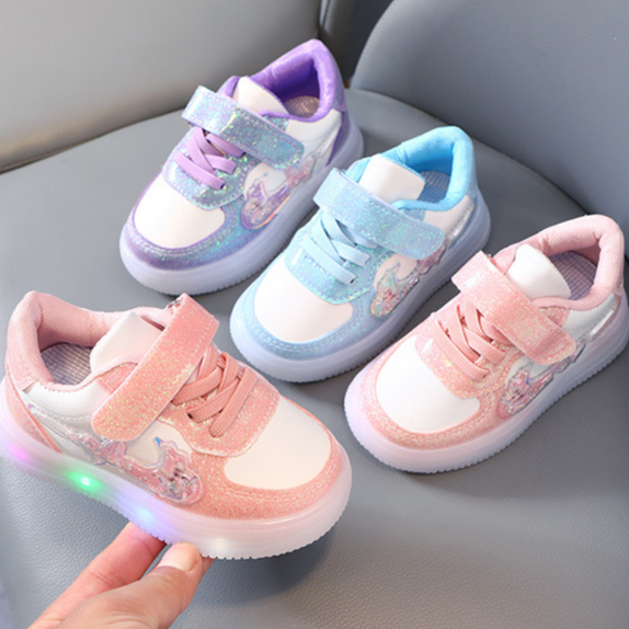 babyfit [size 21-30] MAGICDUST sepatu sneakers lampu led sepatu anak cewek cowok gs-0619