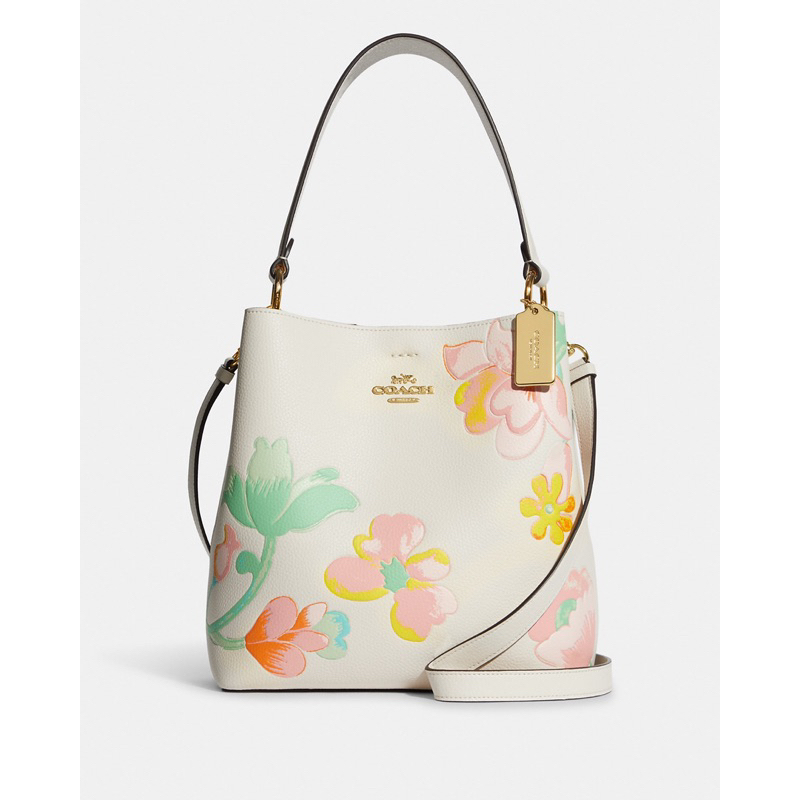 Coach Town Bucket Bag With Dreamy Land Floral Print (C 8609)