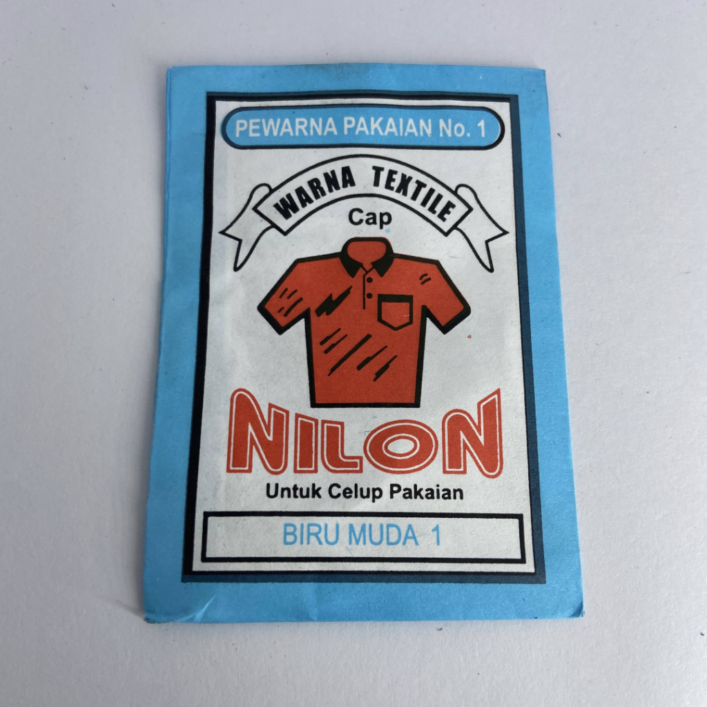 Wenter Wantex NILON Warna BIRU MUDA Bubuk Powder Serbuk Wantek Pewarna Textil Kain Pakaian Baju Kaos