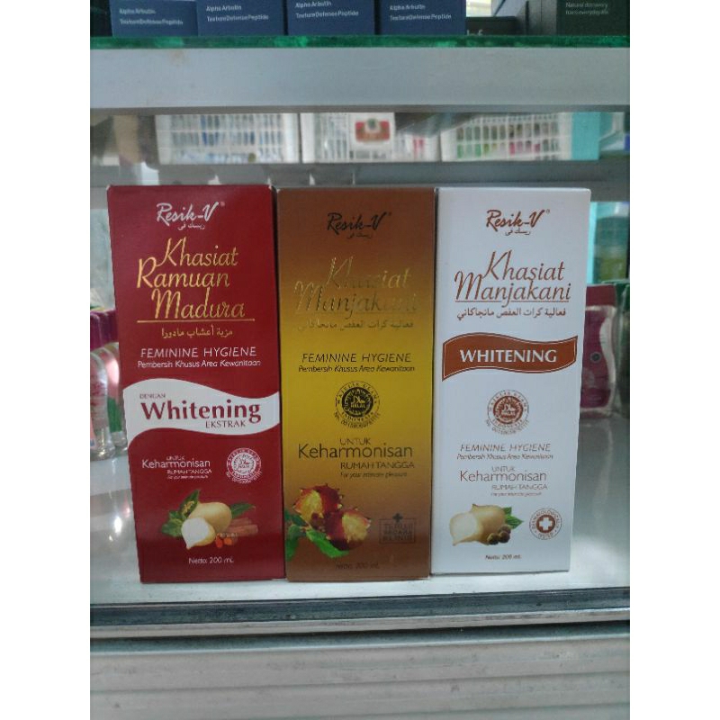 Pembersih Kewanitaan 200ml Resik V Khasiat Manjakani Whitening Ekstrak Ramuan Madura daun sirih keharmonisan rumah tangga Sabun kewanitaan Putih Coklat Merah