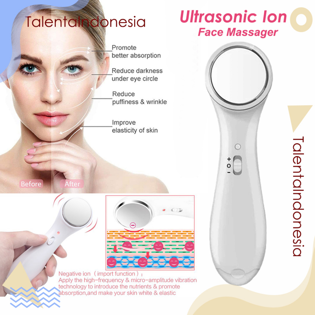 Ion Face Massage Setrika Wajah / Enhancer Penetration Nutrien into Skin