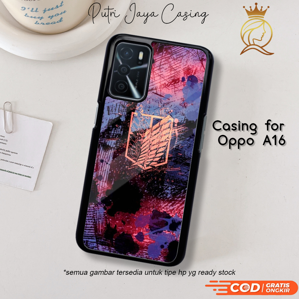 Case Oppo A16 Terbaru LogoAOT Casing Oppo A16 Hardcase Softcase Glossy Kesing Terlaris PutriJayaCase