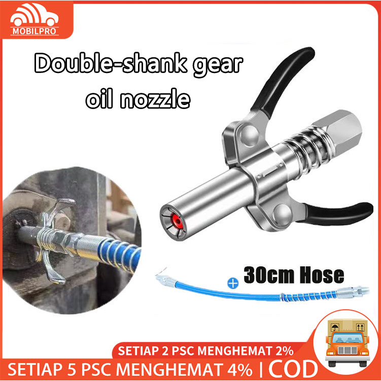 Grease Coupler Tugas Berat Lepas Cepat Grease G-un Coupler NPTI/8 10000PSI Dua Tekan Mudah untuk Aksesori Dorong