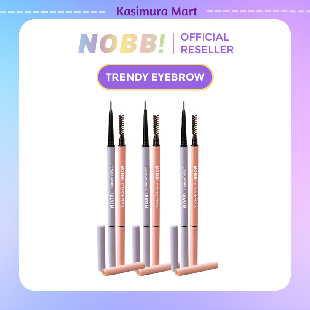Trendy Eyebrow Pencil Lasting Color Super Fine Pensil Alis tahan lama anti smudge - Kasimura