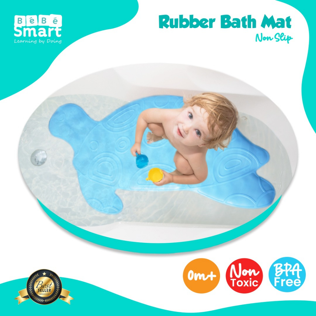 Bebe Smart Turtle Bath Mat Non Sleep - Alas Mandi Karet Karet Anak - Keset Mandi