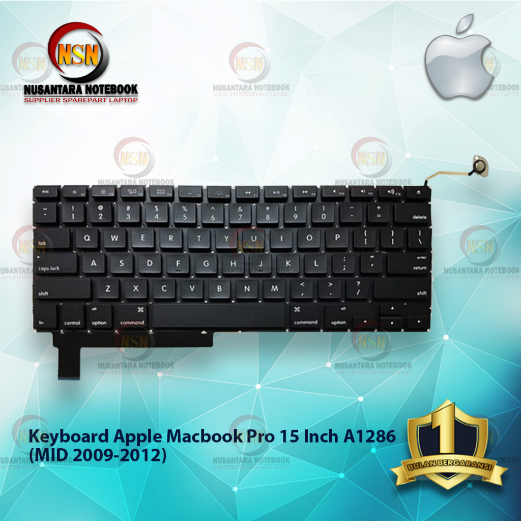 Keyboard Apple For Macbook Pro 15 Inch A1286US (MID 2009-2012)