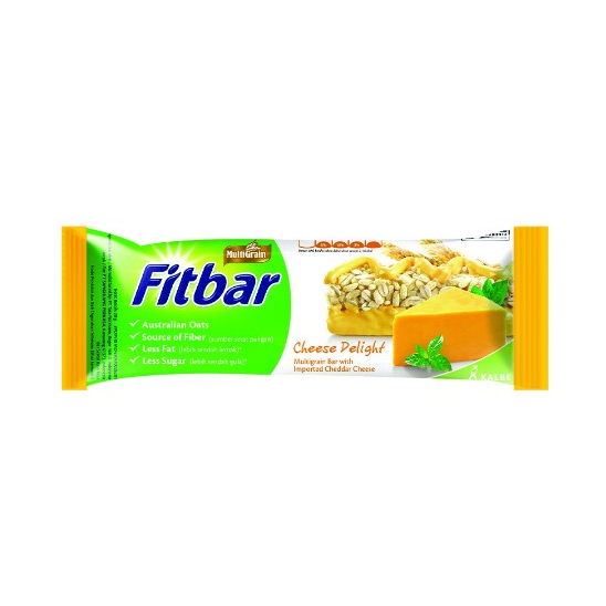 Fitbar Mulitgrain Snack Bar Chocolate/Tiramisu/Nuts/Fruits/Cheese 22 gram