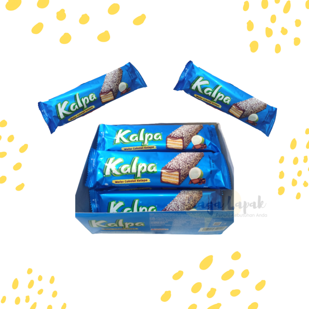 Kalpa 1 BOX Wafer Cokelat Biskuit Kelapa