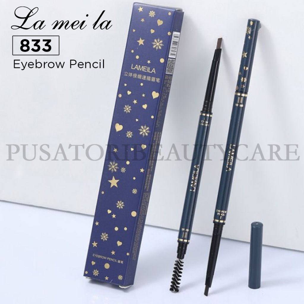 LAMEILA 833 EyebrowPencil Long Lasting Waterproof Pinsil Alis Anti Air