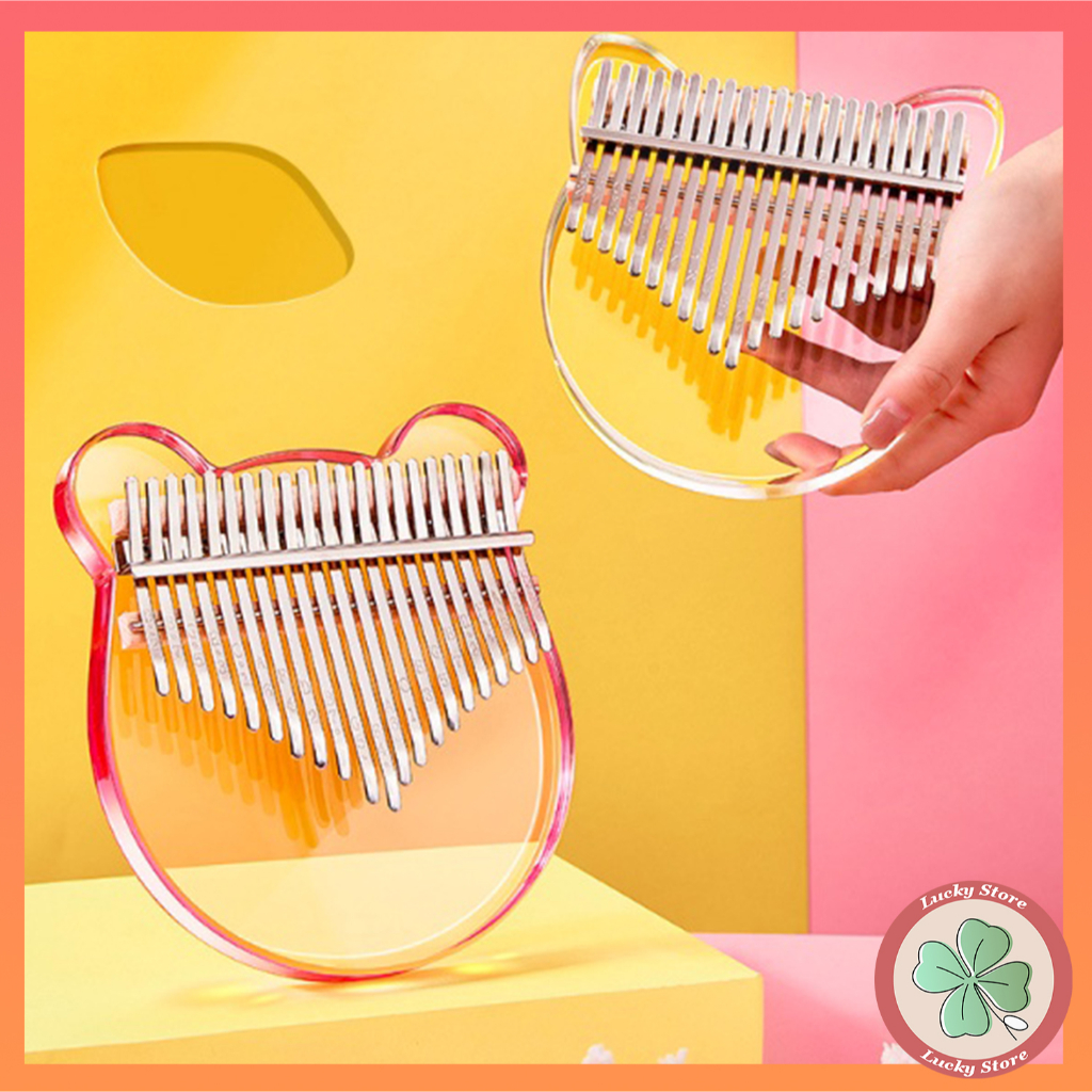 Kalimba Arcylic 17/21Key Piano Jari Jempol Crystal Kalimba