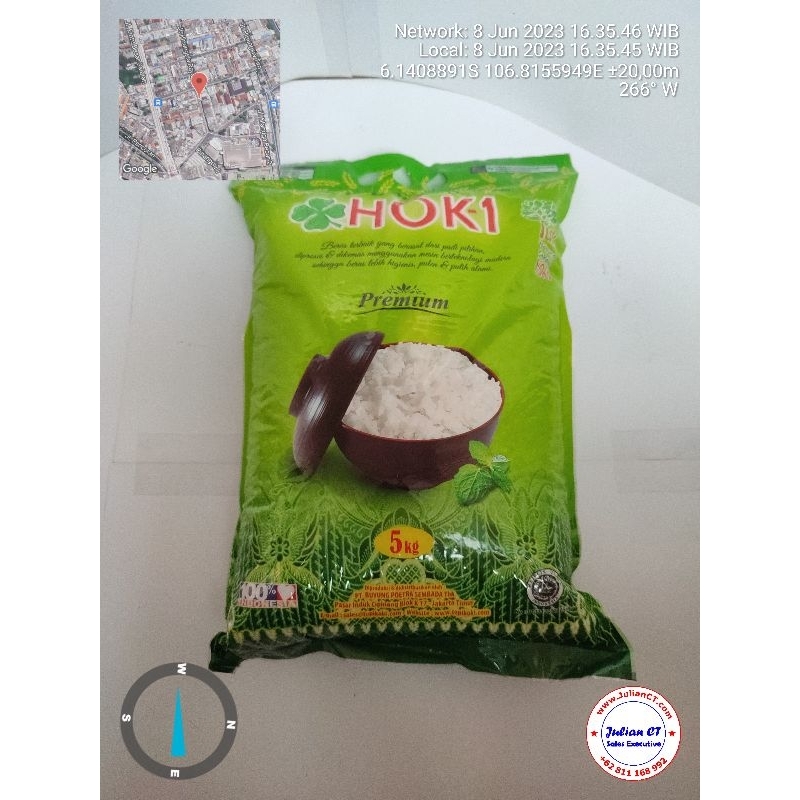 

Beras Hoki 5kg - Beras Pulen Hoki 5kg