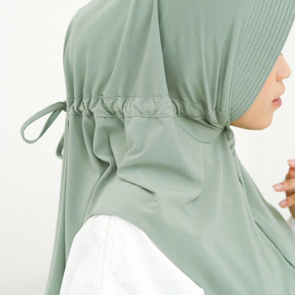 KENAN - HIJAB BERGO HAMIDAH // MANO INSTAN TALI KERUT//BAHAN JERSEY