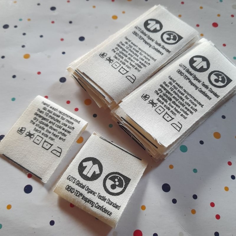 

label baju 8x3cm label pita katu label nama label katun label pita katun label hijab label merek label custom