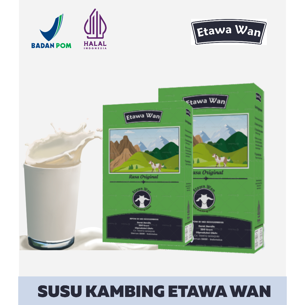 

Susu Kambing Etawa Kemasan 200gr