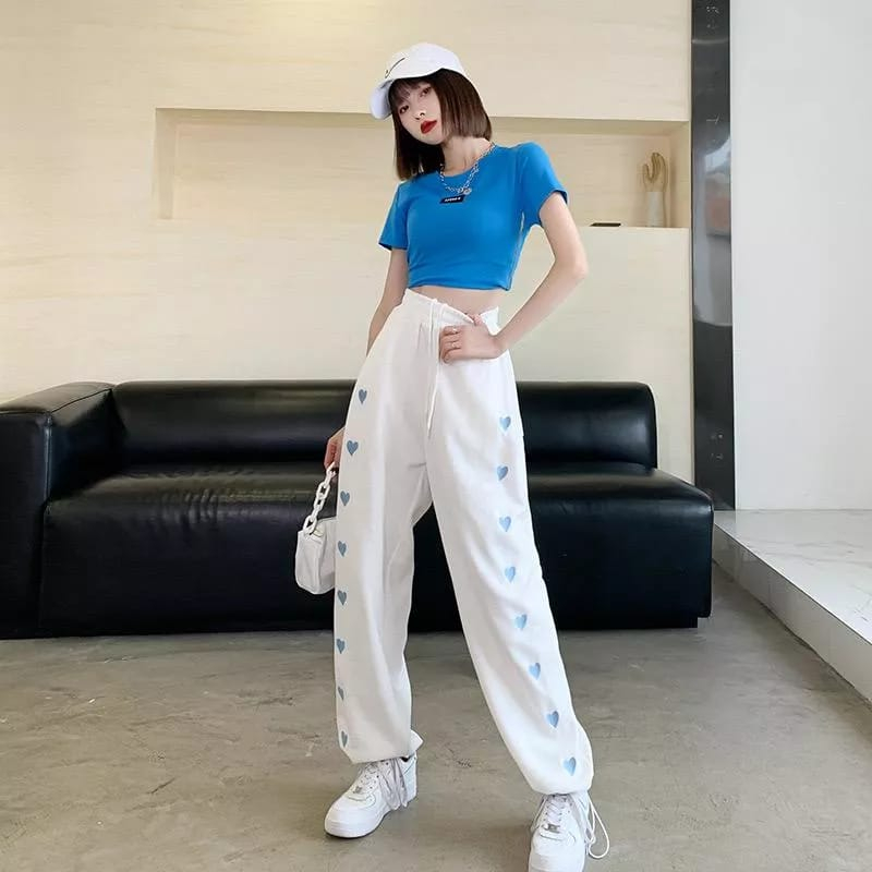 Celana Love Bordier Trackpants Wanita Panjang | Celana Import Sport Jogger Pants Wanita