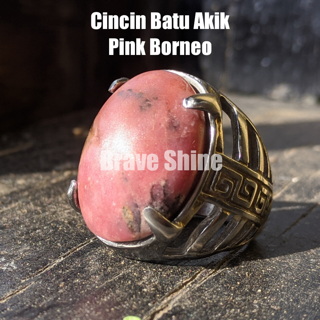 Cincin Batu Akik Pink Borneo, Cincin Batu Alam